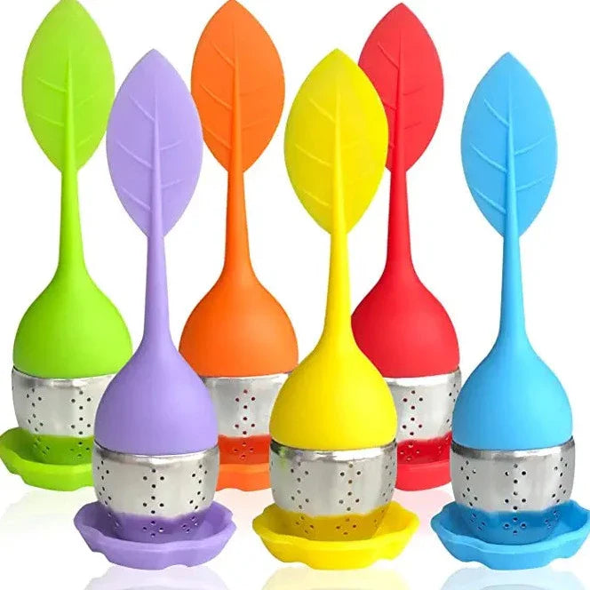 Silicone leaf tea infuser
