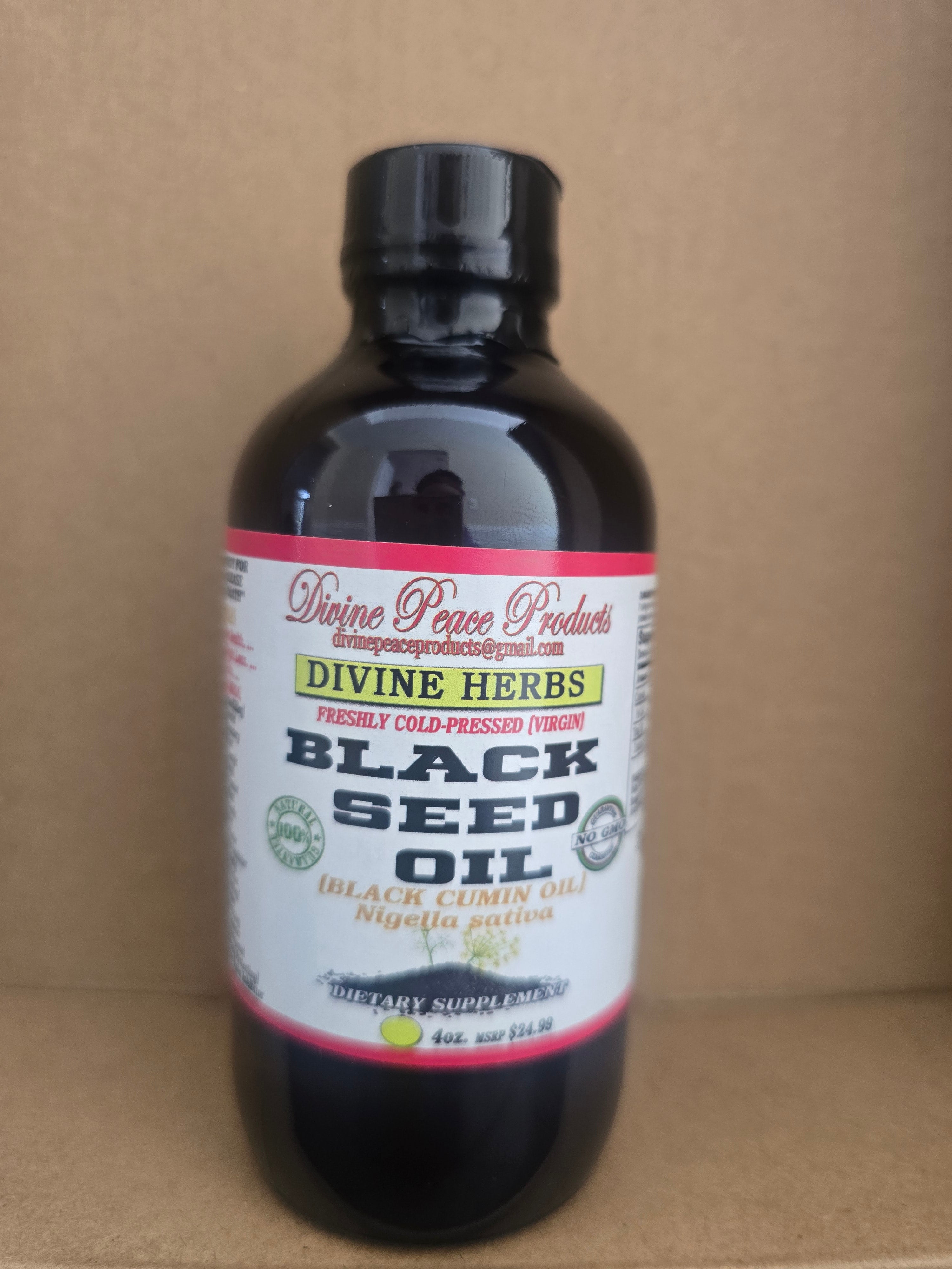 Black Seed Oil (Freshly Cold-Pressed) 4oz