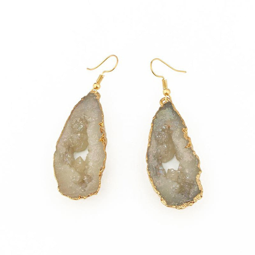 Natural Hollow Resin Earrings