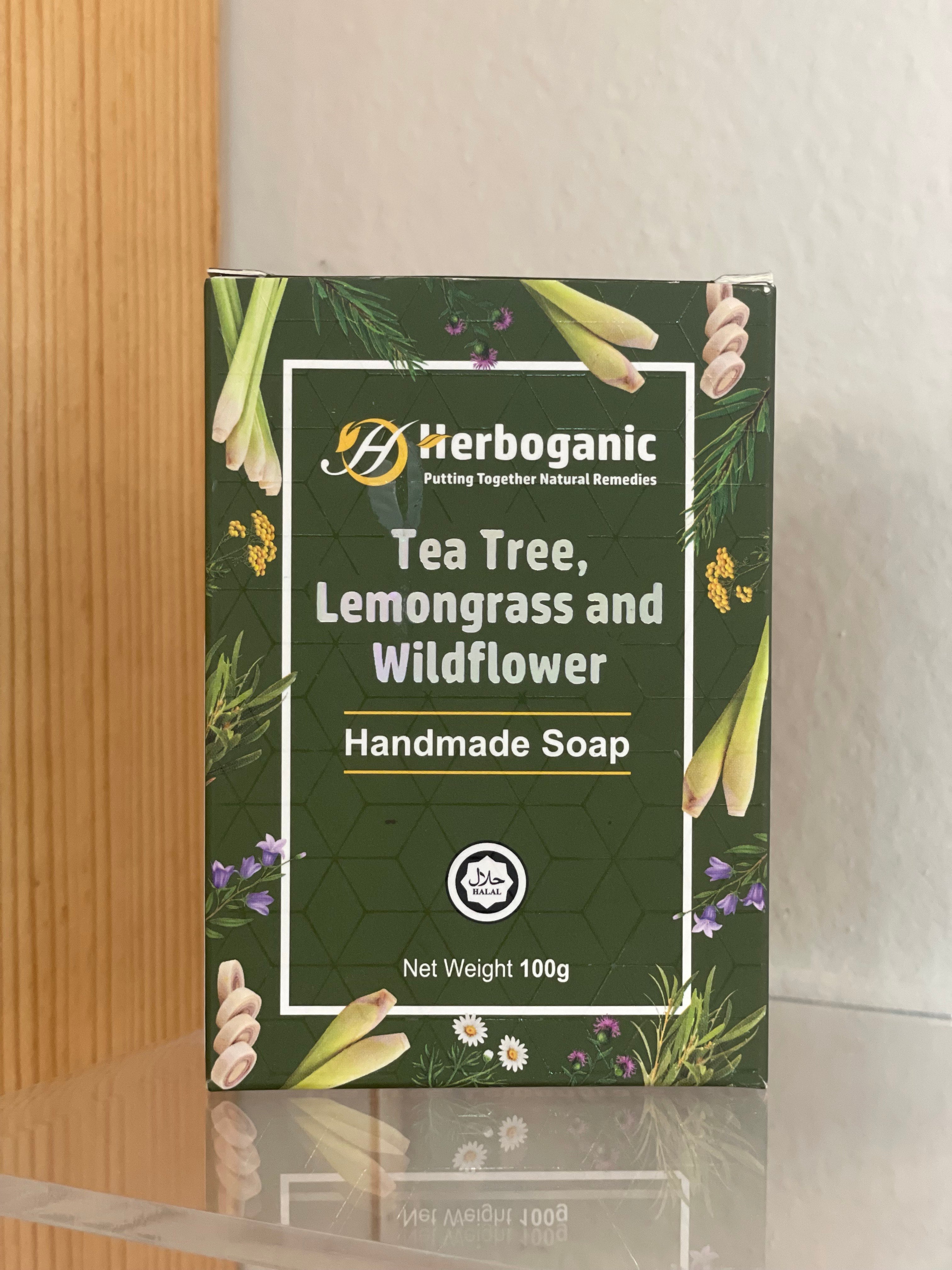 Tea tree, lemongrass and wildflower soap