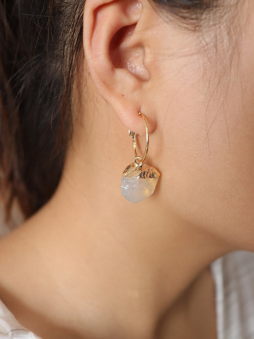 Crystal Stone Simple Earrings